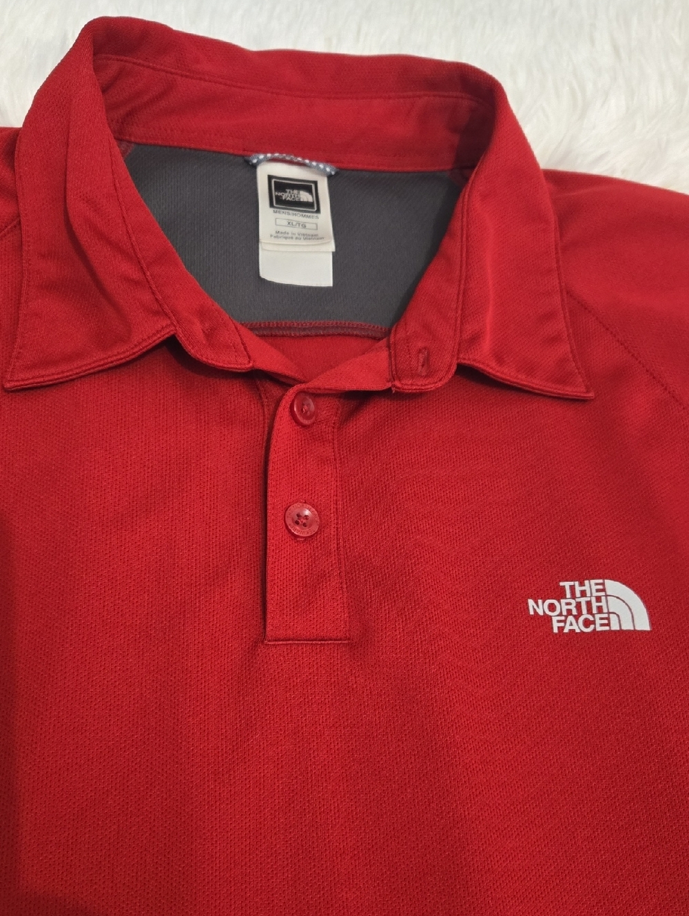 The North Face Vaporwick Red Performance Polo Size XL